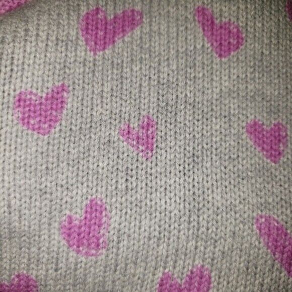 Heart print crewneck sweater - Picture 3 of 8